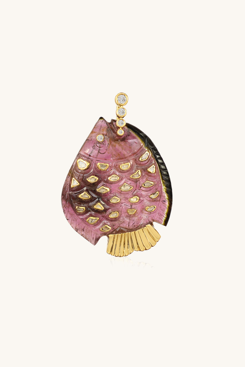 Pendentif poisson polki