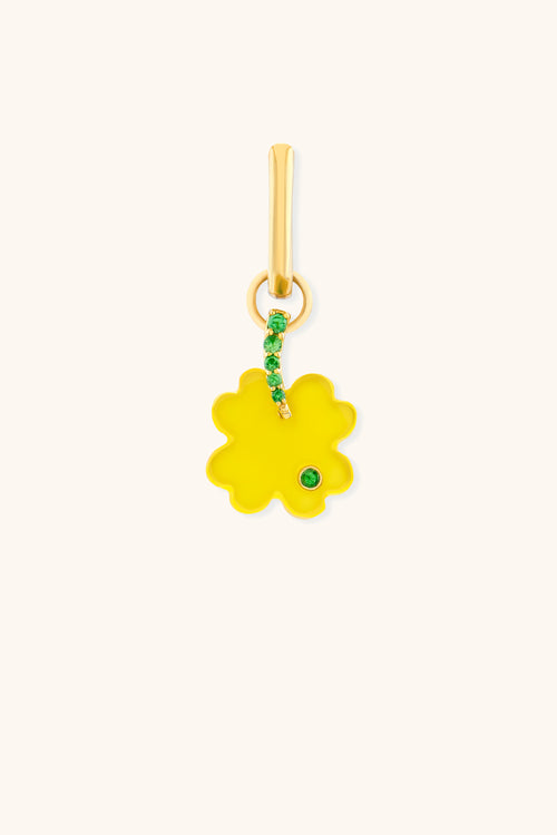 Pendentif trèfle onyx petit
