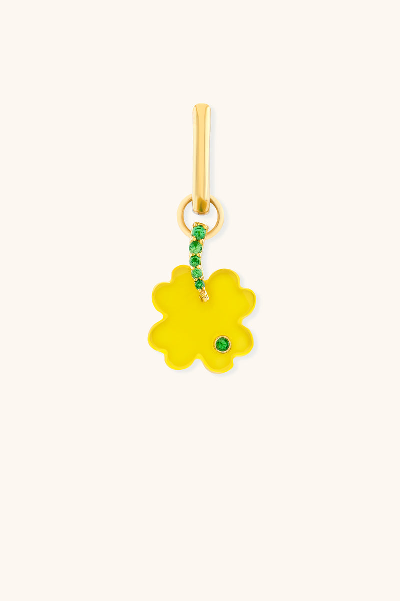 Pendentif trèfle onyx petit