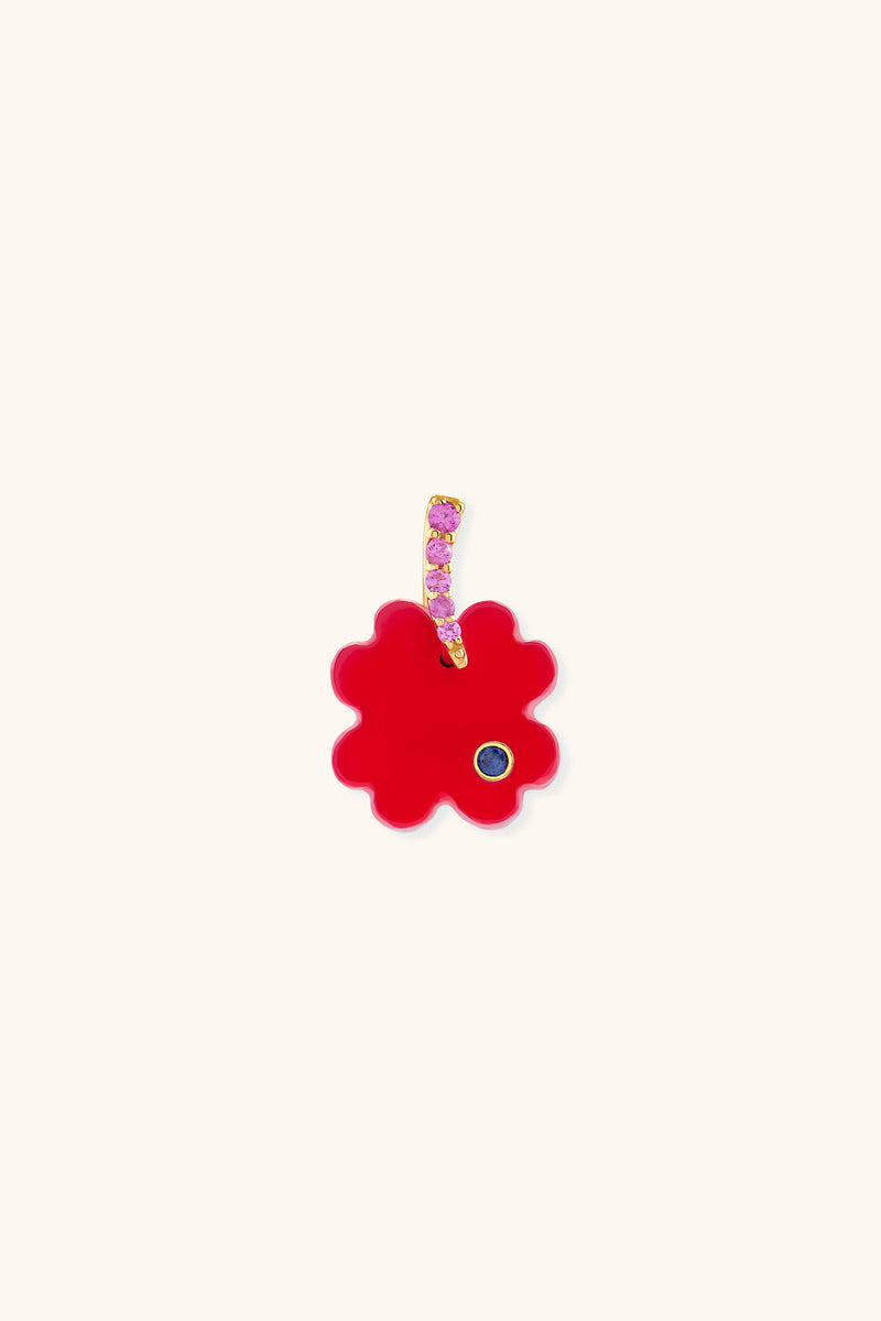 Pendentif trèfle onyx petit
