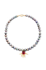 Collier poulpe perles de tahiti