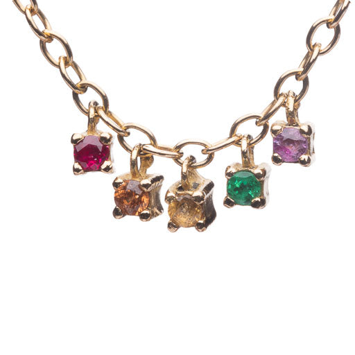 Violette Joaillerie collier Mone 5 pierres