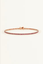 Ruby tennis bracelet