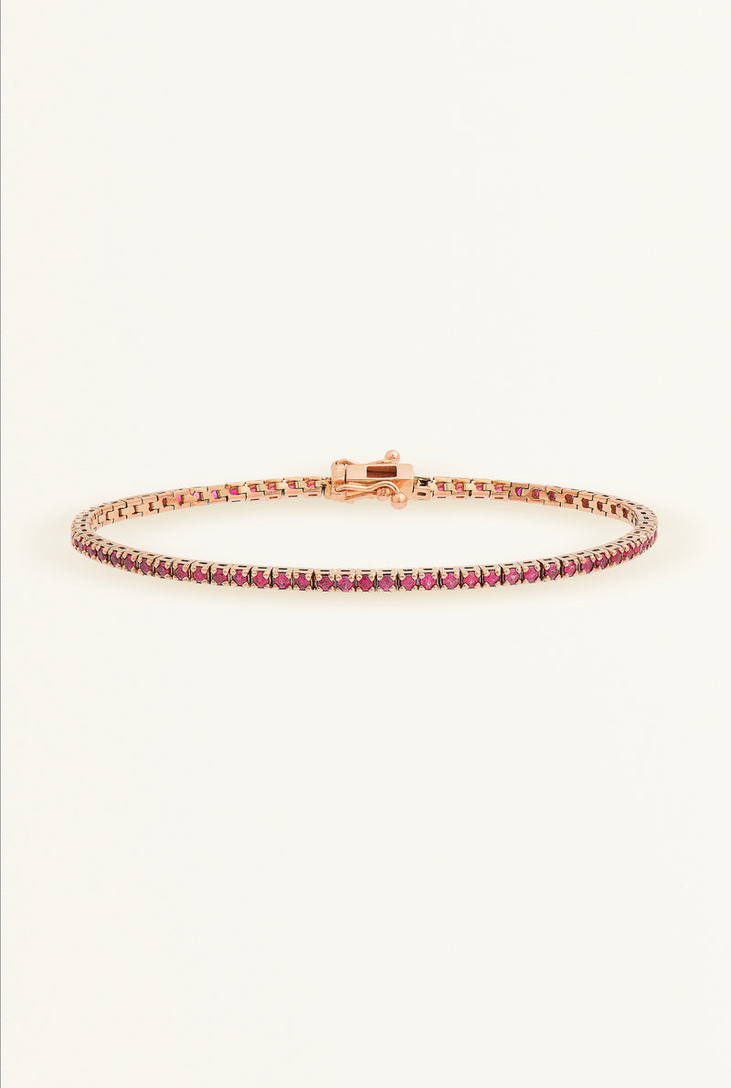 Ruby tennis bracelet