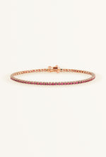 Ruby tennis bracelet