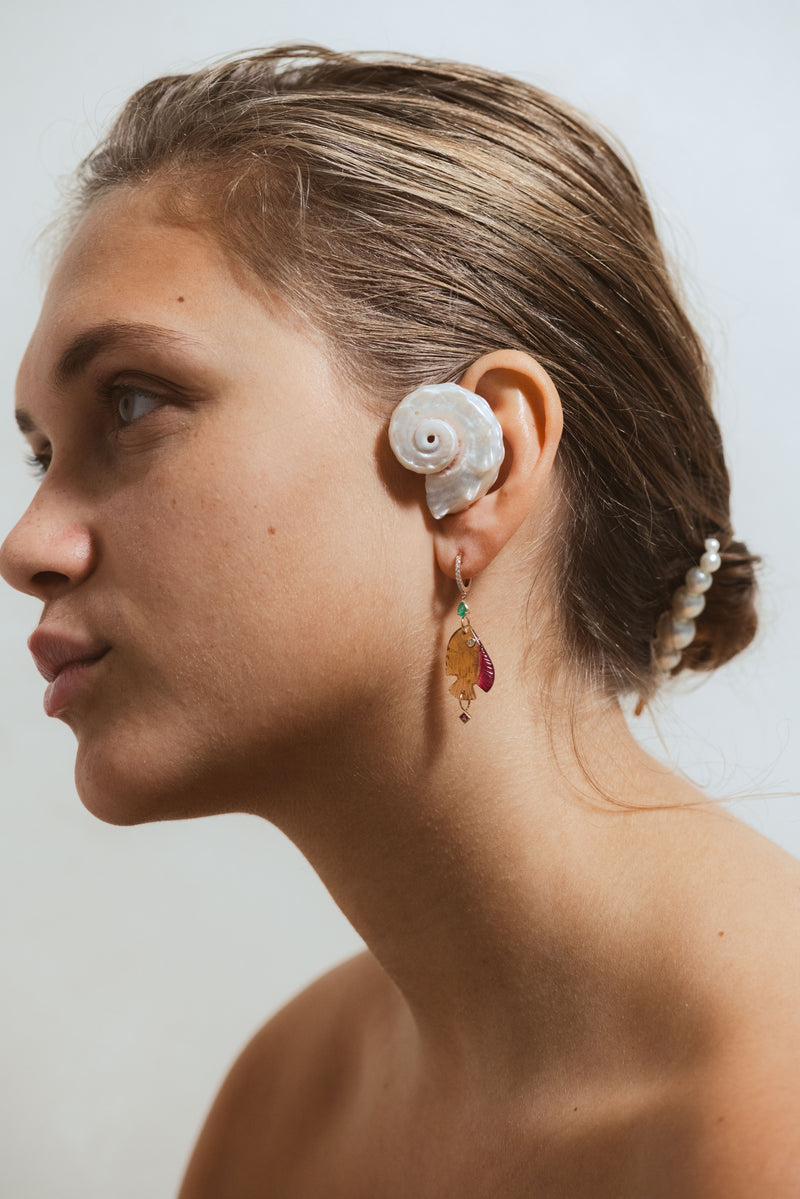 Boucle d'oreille poisson