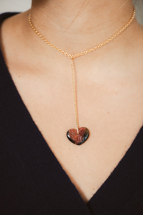 Heart chain pendant