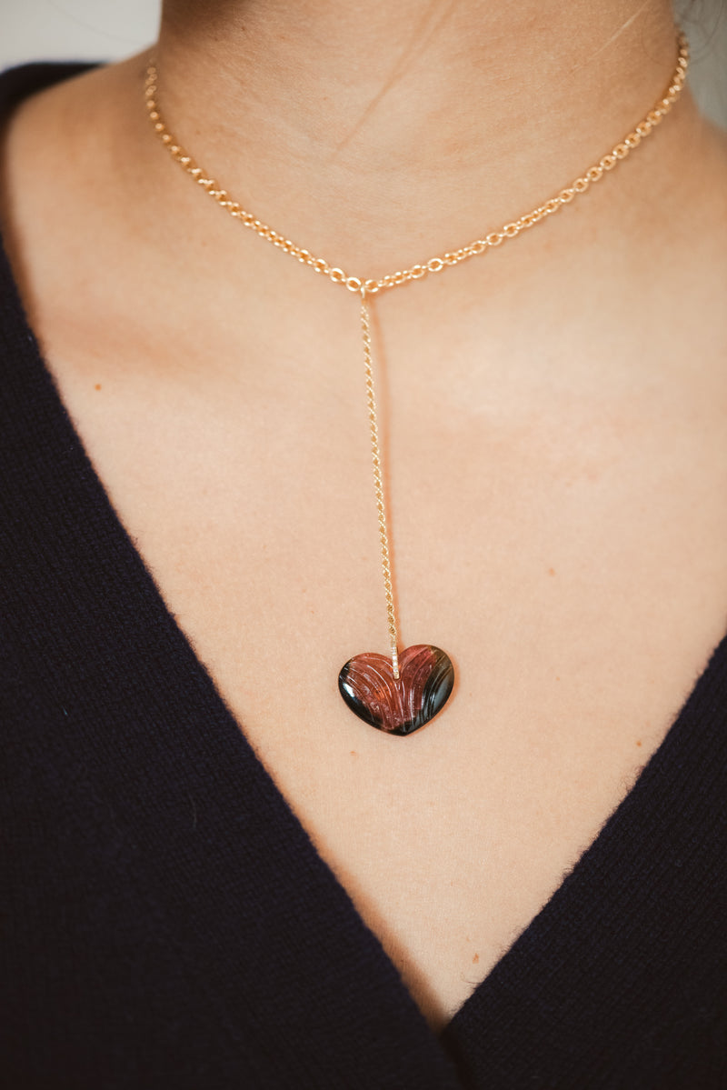 Heart chain pendant